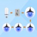 5W AC85-265V Colorful / Blue E27 LED Flame Bulb Light Flame Fire Flickering Effect 3 Light Modes Decorative Lamp